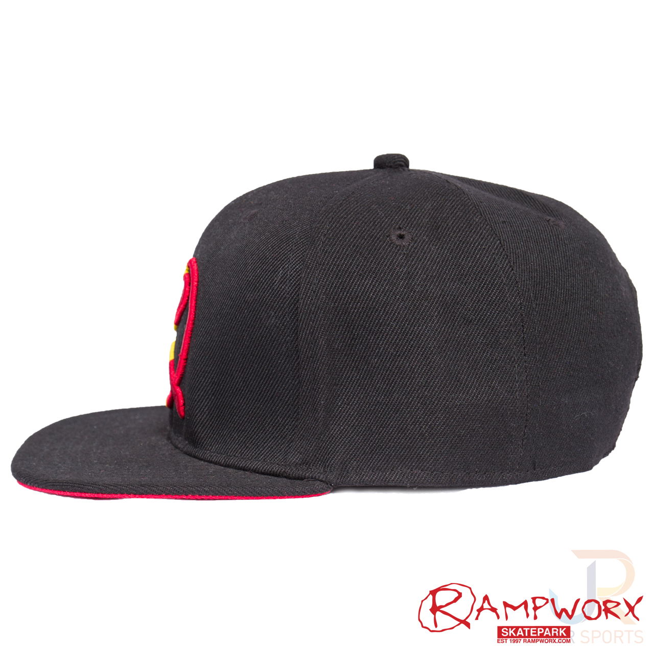 Rampworx SnapBacks LE97_8 - Bk Rasta BK - Left Side - RXSBRW46