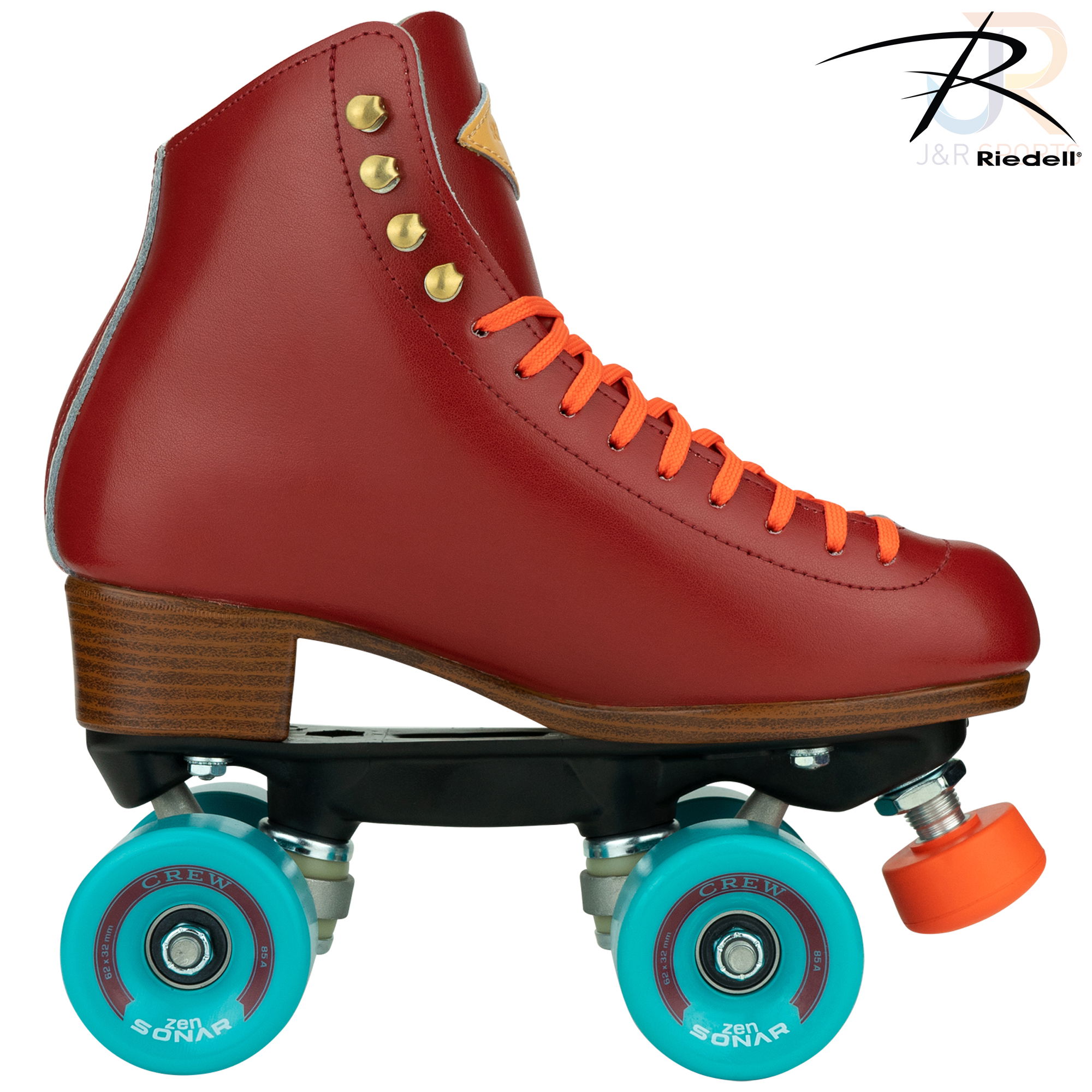 Riedell Crew Skates - Crimson Red