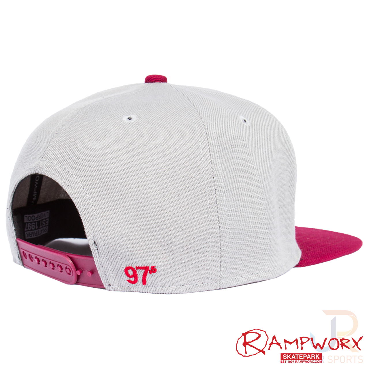 Rampworx SnapBacks LE97_1 - Grey Grey Burg - Rear Ang - RXSBRW34