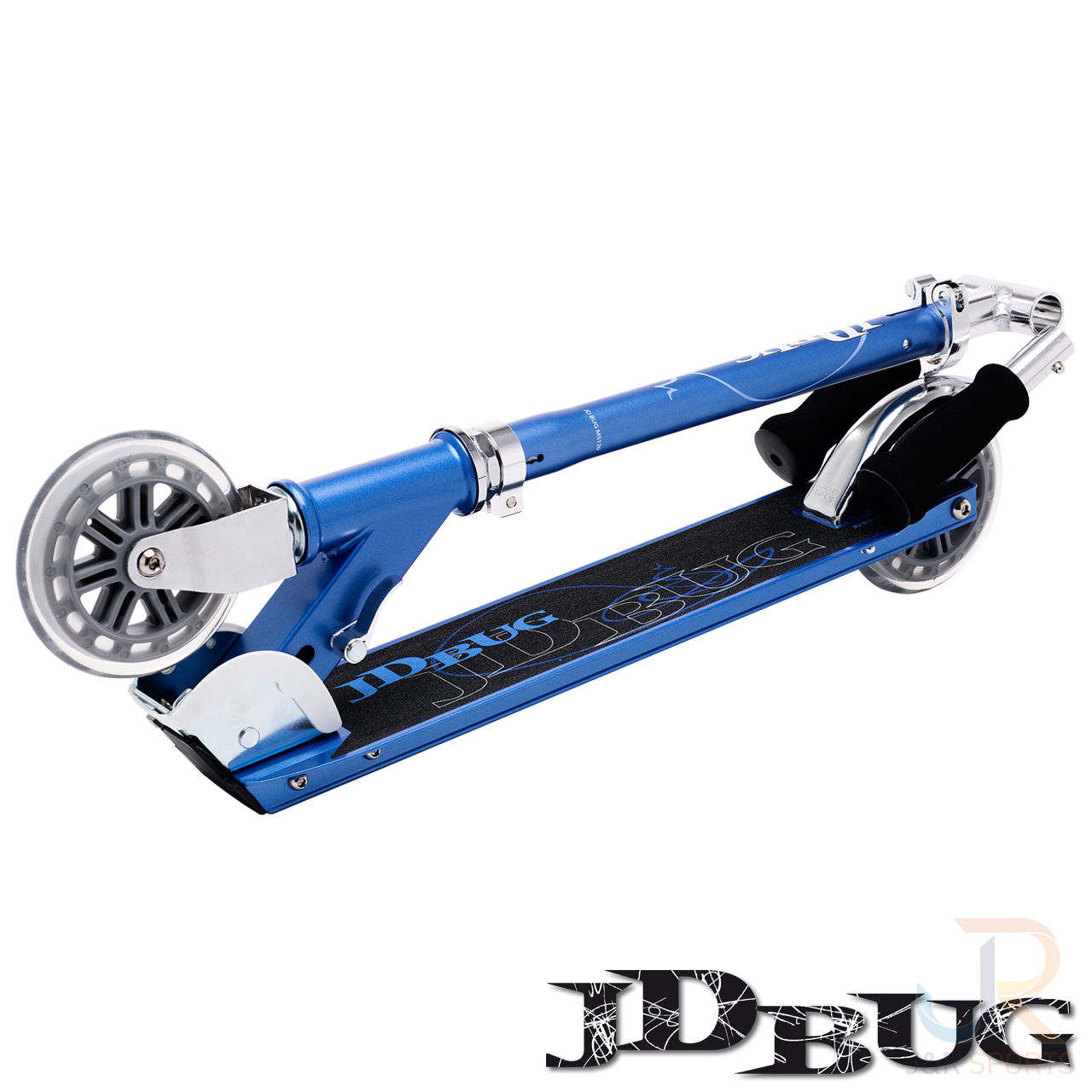 JD Bug Classic Street Scooter 120 - Reflex Blue Folded - JDMS125