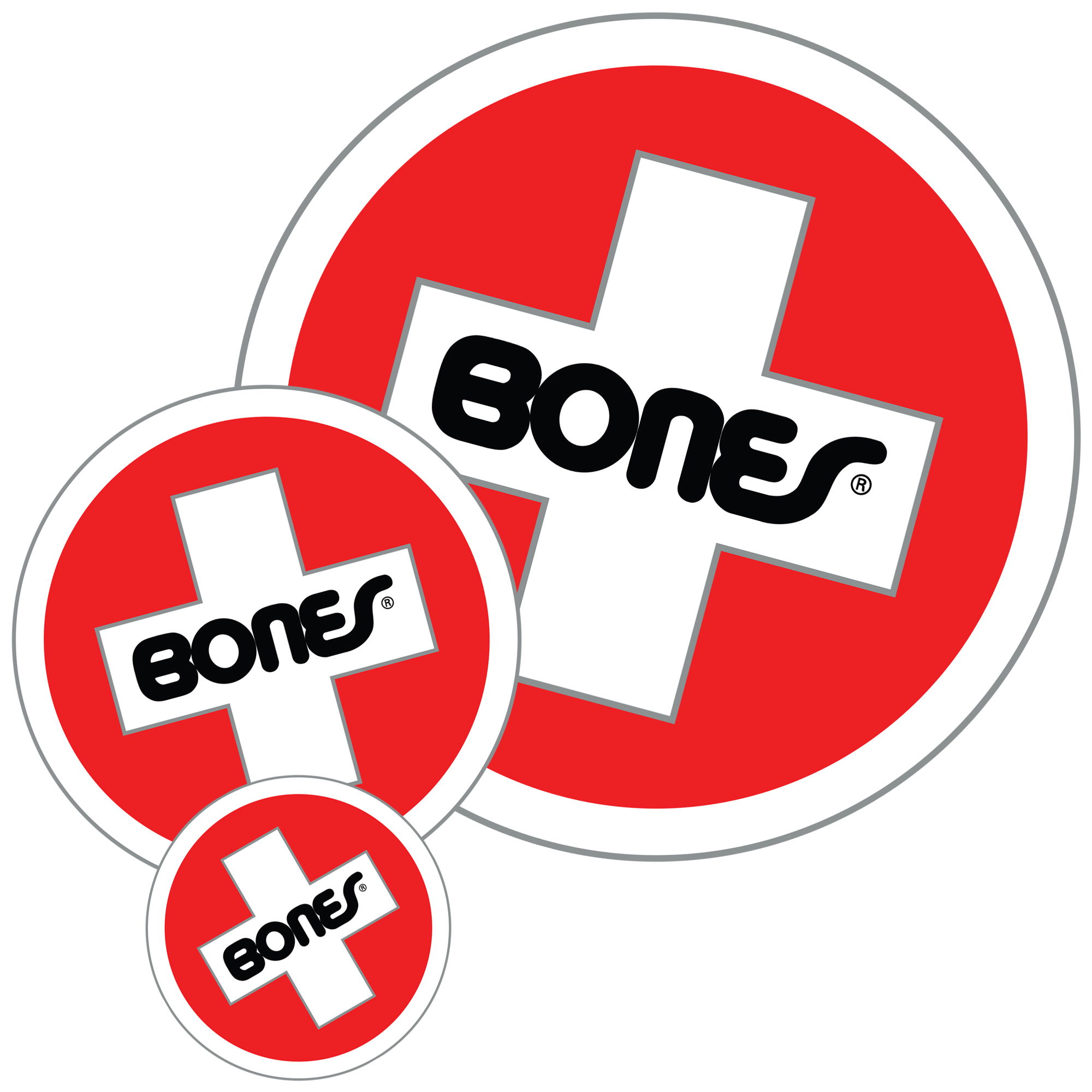 BONES SWISS ROUND STICKER - MEDIUM - POP 20