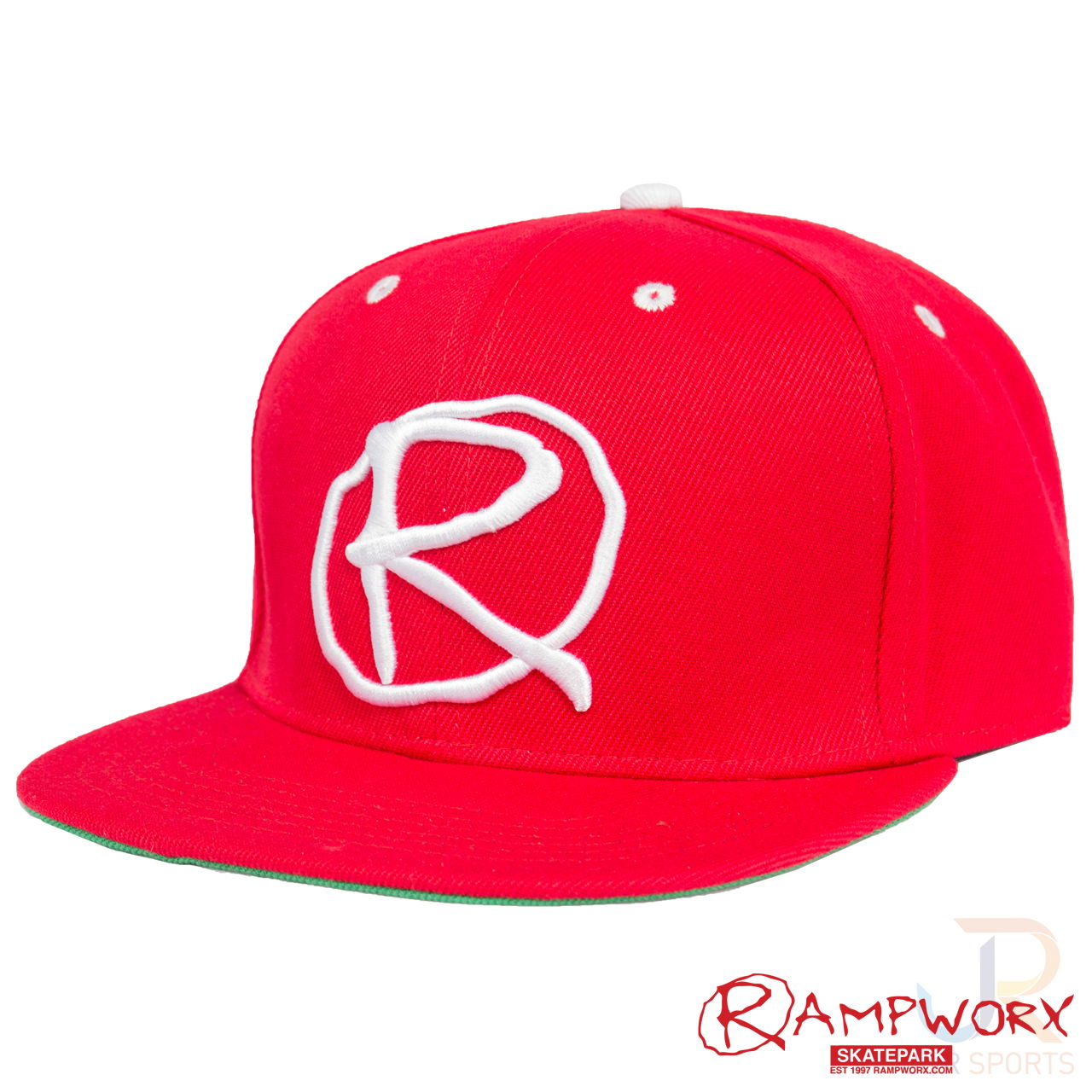 Rampworx SnapBacks LE97_1 - Red Red Red - Angled - RXSBRW25