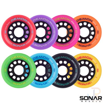SONAR WHEELS (4) DEMON EDM - PURPLE 62m/95a