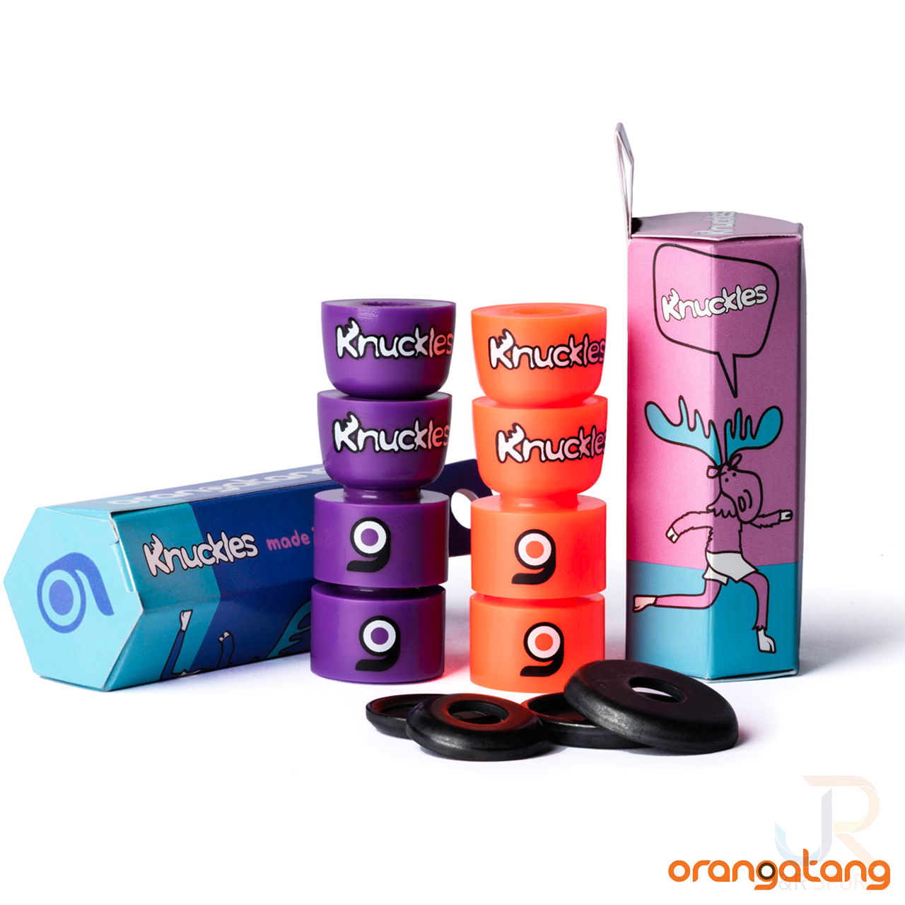 Orangatang Knuckles - Packed & Open 2 - Orange Purple