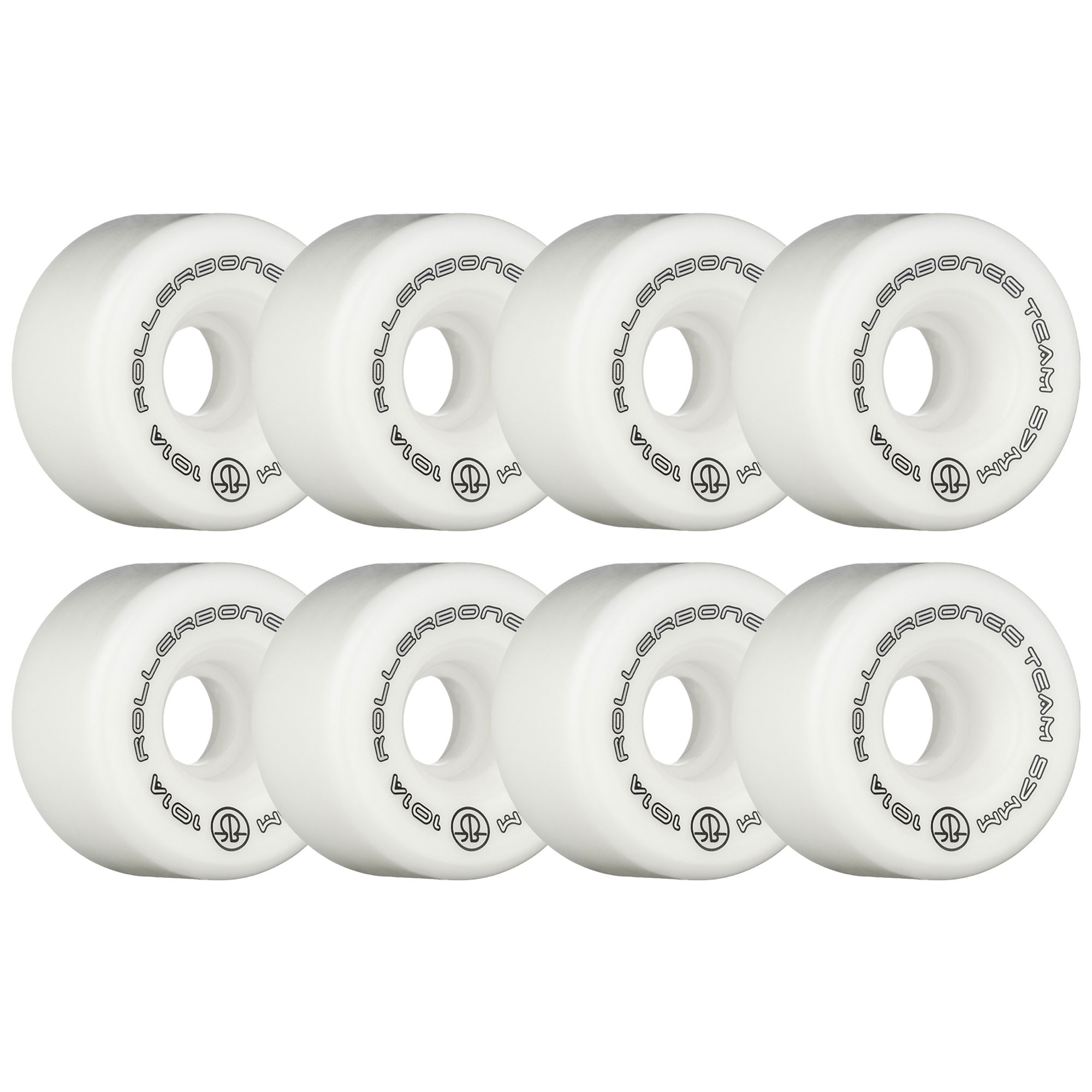 ROLLERBONES - TEAM LOGO WHITE (8) - 57mm/101a