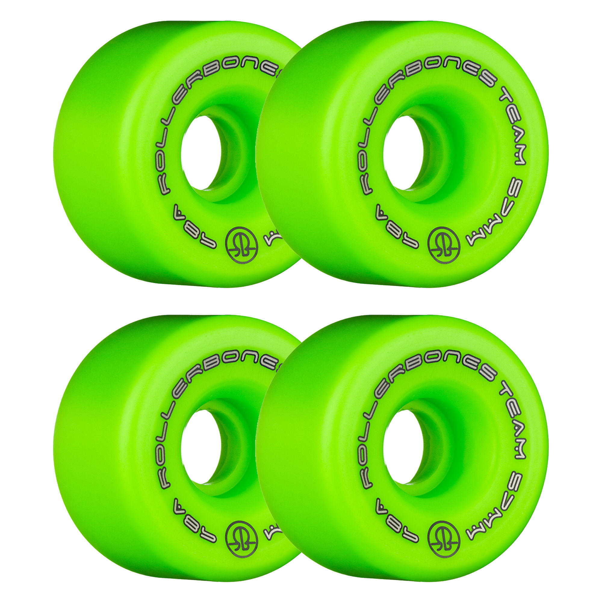 ROLLERBONES - TEAM LOGO GREEN (8) - 57mm/98a