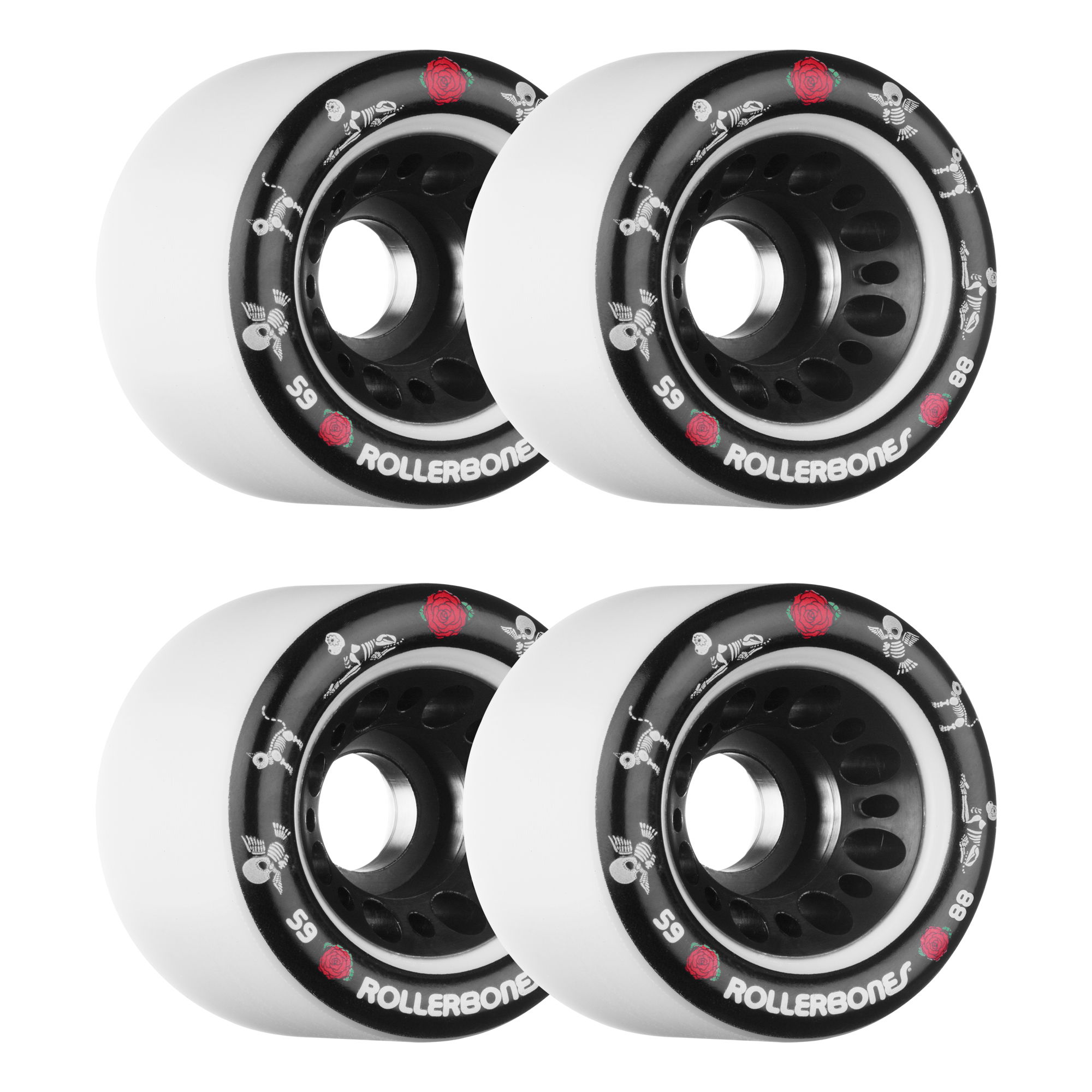 ROLLERBONES - DOTD PET SERIES WHITE (4) - 59mm/88a