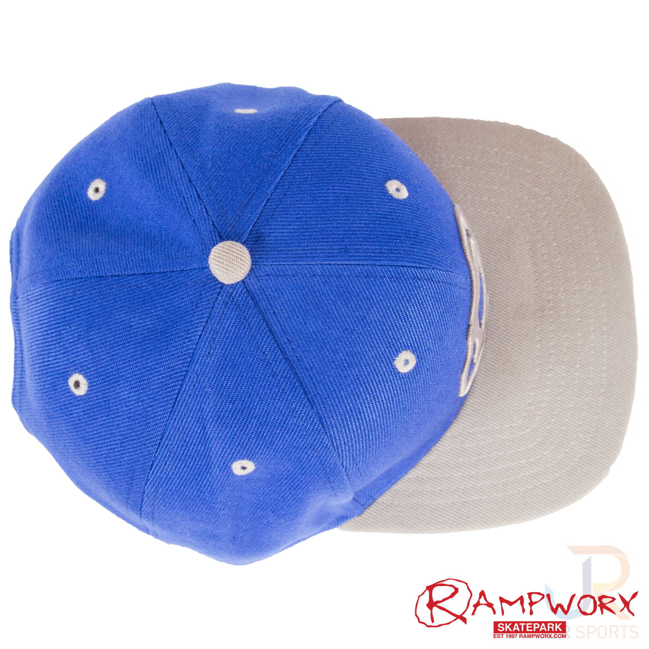 Rampworx SnapBacks LE97_4 - Bl Bl Gr - Top - RXSBRW24