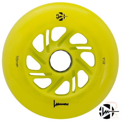 LUMINOUS LED INLINE WHEEL - CANARY - 110mm/85a (Unit)