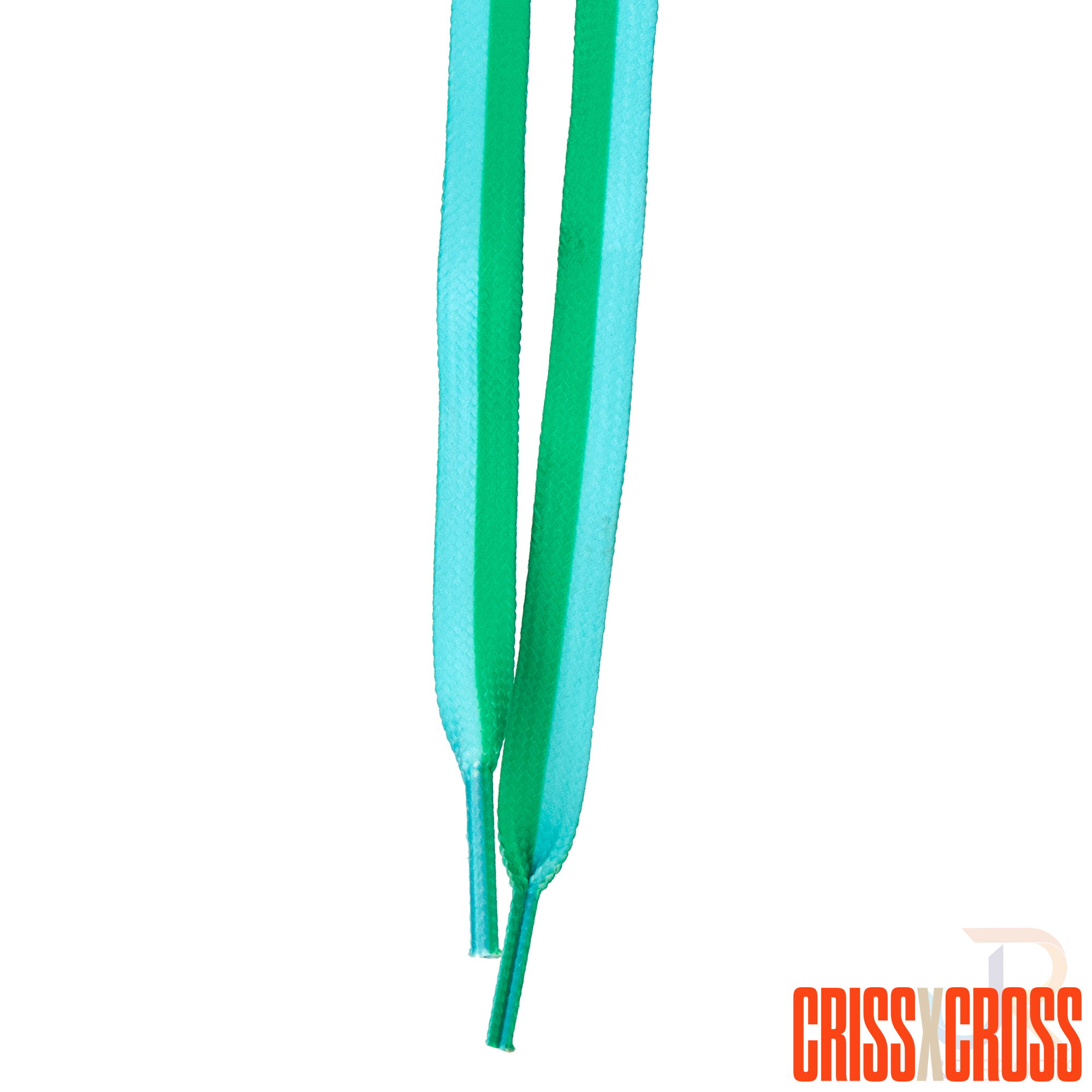 CRISS CROSS X DERBY LACES - DUO - GREEN/BLUE - 90"