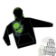 Corpo Skull Hoodie Black Green - Front Graphical