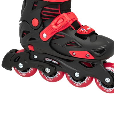 Seba STJ Junior Adjustable In-Line Skates - Black/Red