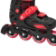 Seba STJ Junior Adjustable In-Line Skates - Black/Red