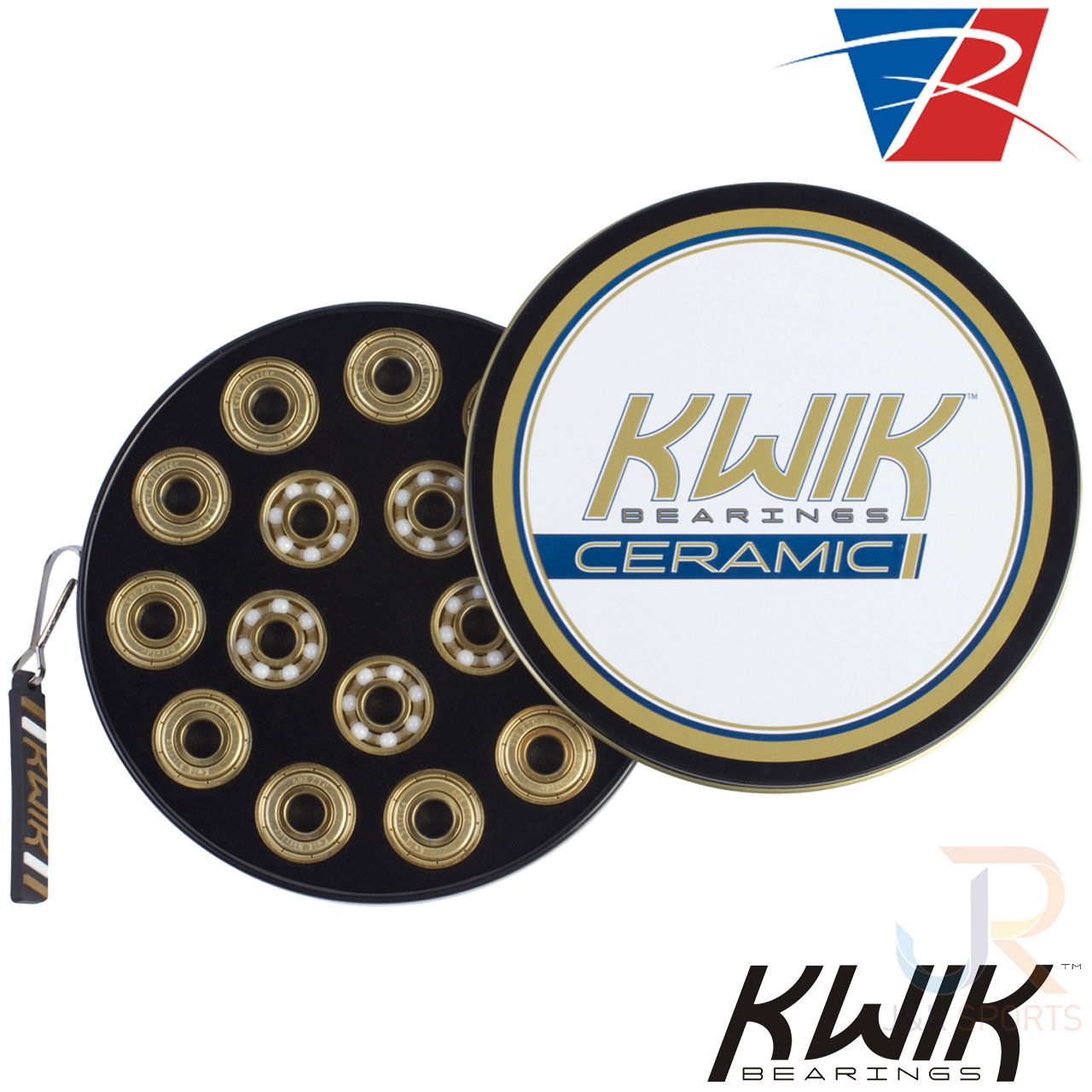 Riedell Skates Kwik Ceramic Bearings Open