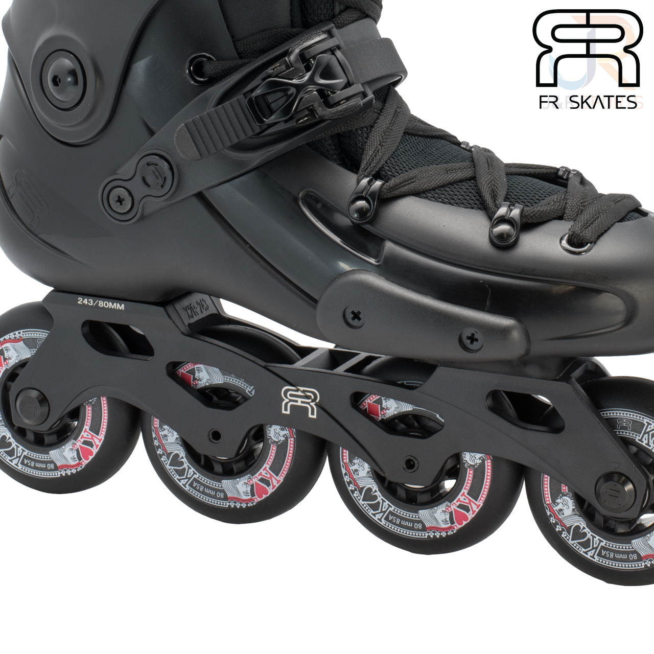 FR Skates - FR 3 80 - Black - Frame Detail - FRSKFR380BK