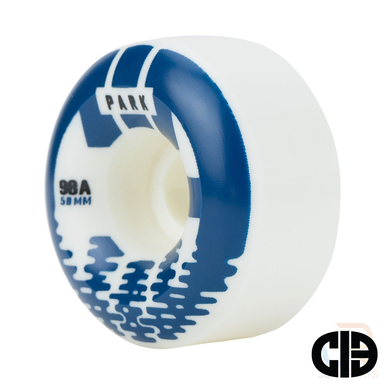 CIB PARK WHEELS (4) - BLUE/WHITE - 58mm/98a