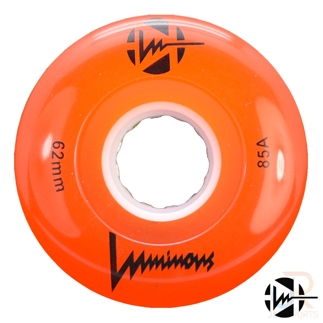 Luminous Quad Wheels - Orange 62mm 85a - Face - LUWLQLU6285OR