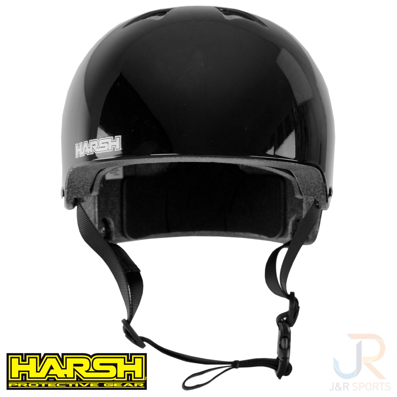 Harsh PRO EPS Helmet - Gloss Black - Front 204-232