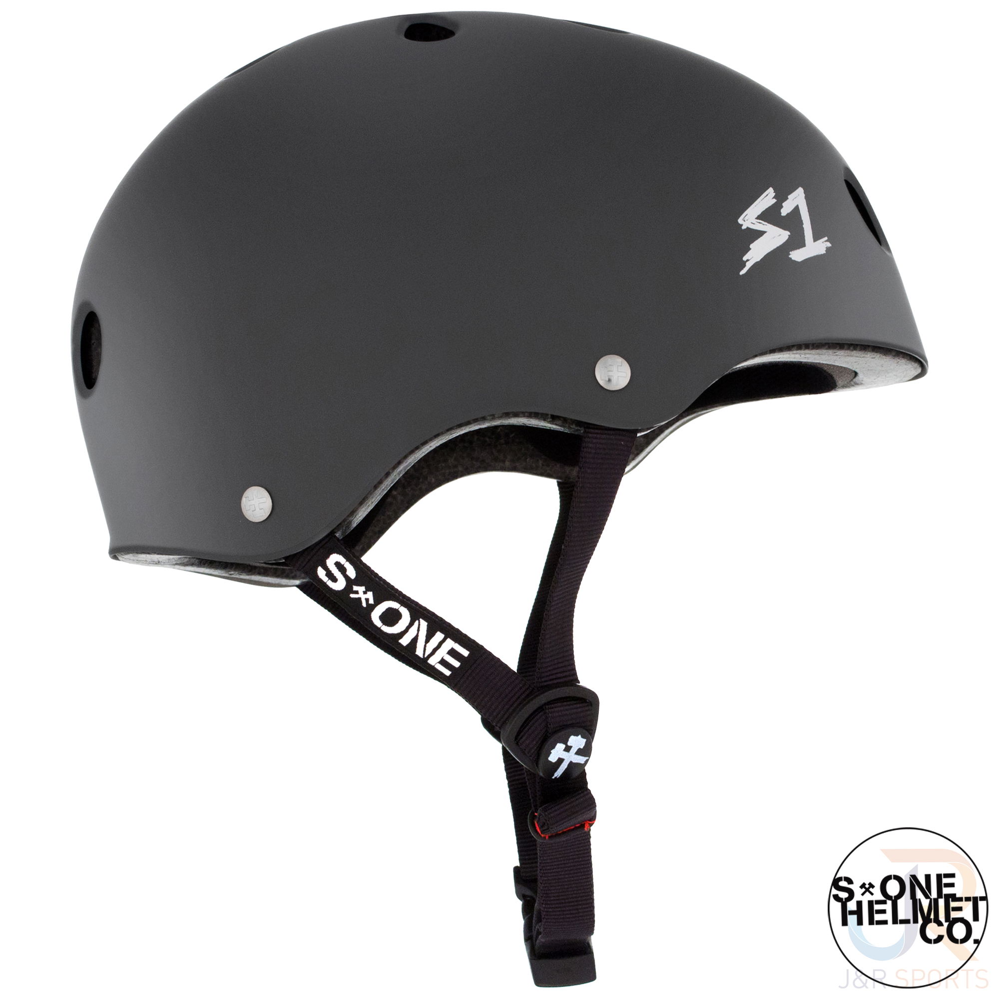 S1 LIFER Helmet - Dark Grey Matt - Side View - SHLIMDG