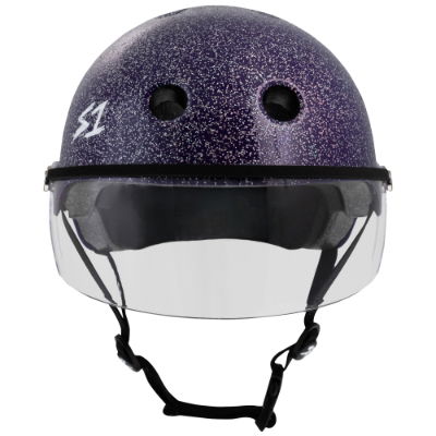 S1 Lifer Helmets inc Visor - Purple Glitter