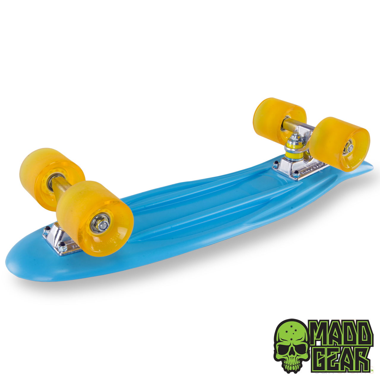 Madd SKINS Retro Board - Blue Yellow - Underside - MGP205-476