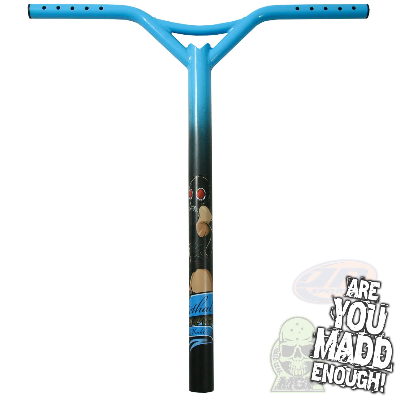 MGP Lethal OS Bat Wing scooter bars - Sky Blue 202-554