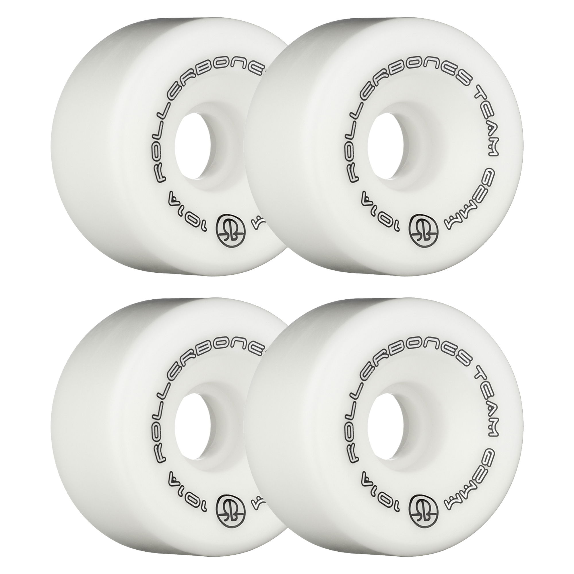 ROLLERBONES - TEAM LOGO WHITE (8) - 62mm/101a