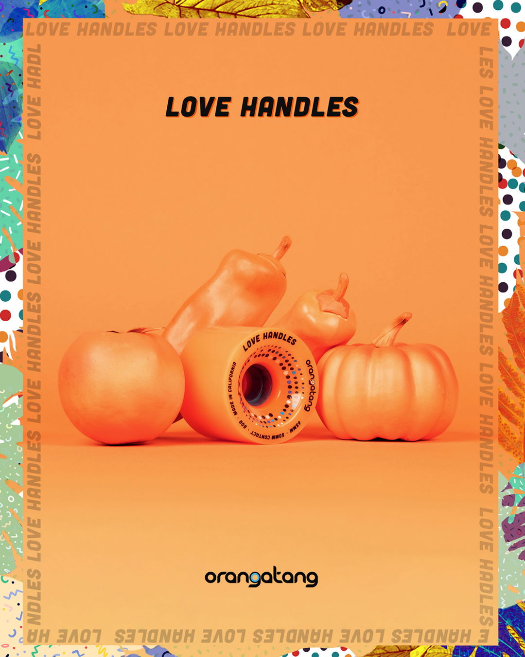 ORANGATANG "LOVE HANDLES" ORANGE 65mm 80a (Set 4)