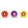 ORANGATANG "CAGE" inc JEHU V2 BEARINGS - ORANGE 73mm 80a (Set 4)