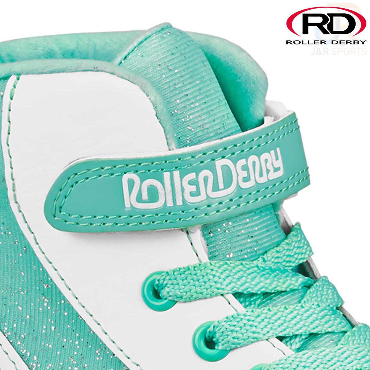 Roller Derby Firestar V2 - White Teal - Cuff Detail - RD1978WT