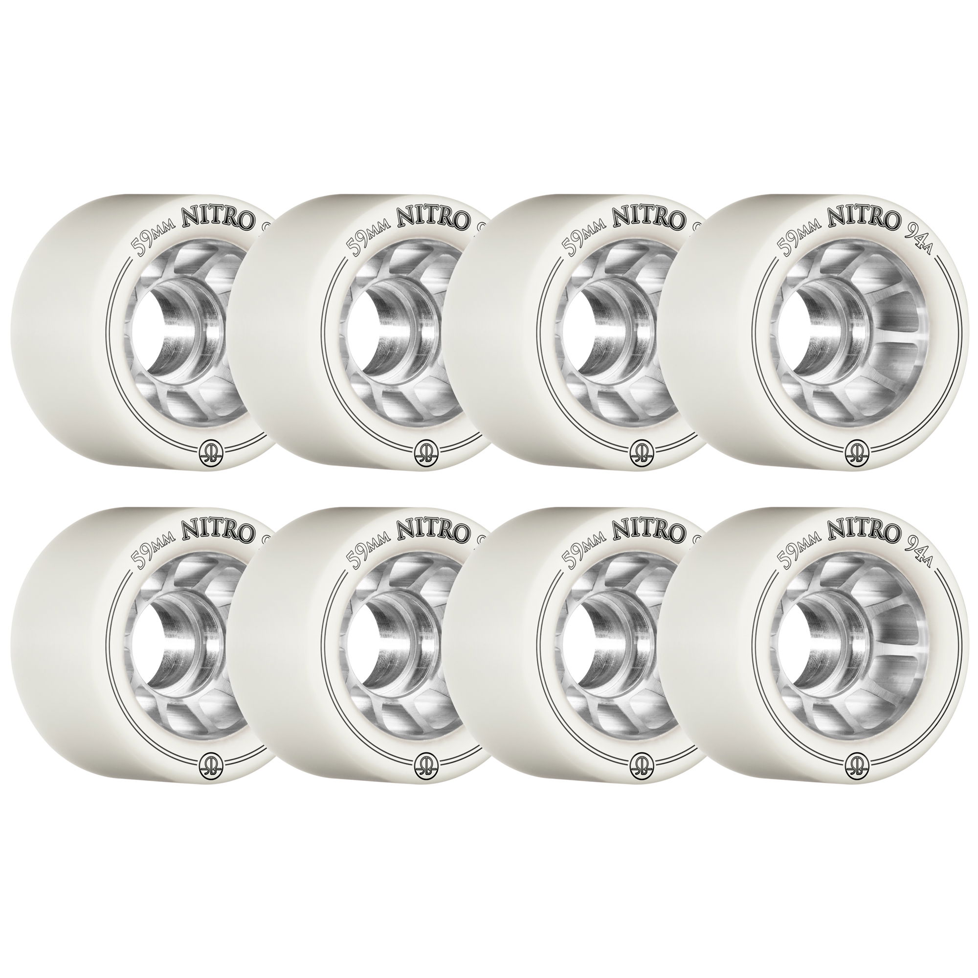 ROLLERBONES - NITRO SPEED WHEEL WHITE (8) - 59mm/94a