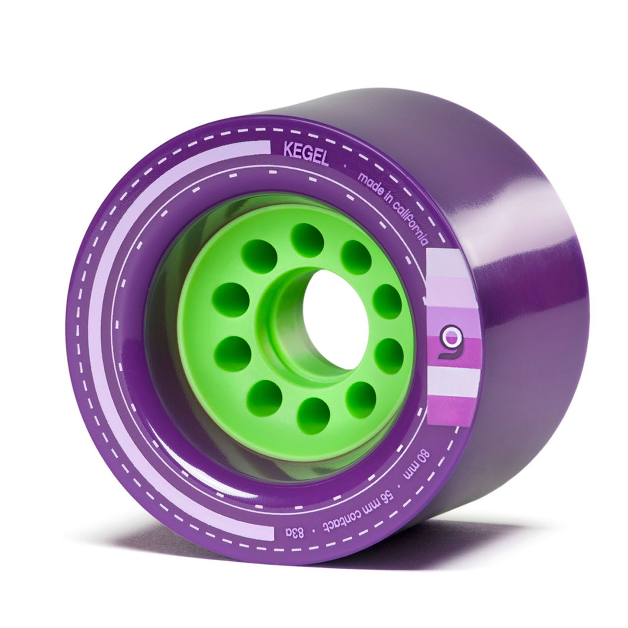 ORANGATANG "KEGEL" inc JEHU V2 BEARINGS - PURPLE 80mm 83a (Set 4)