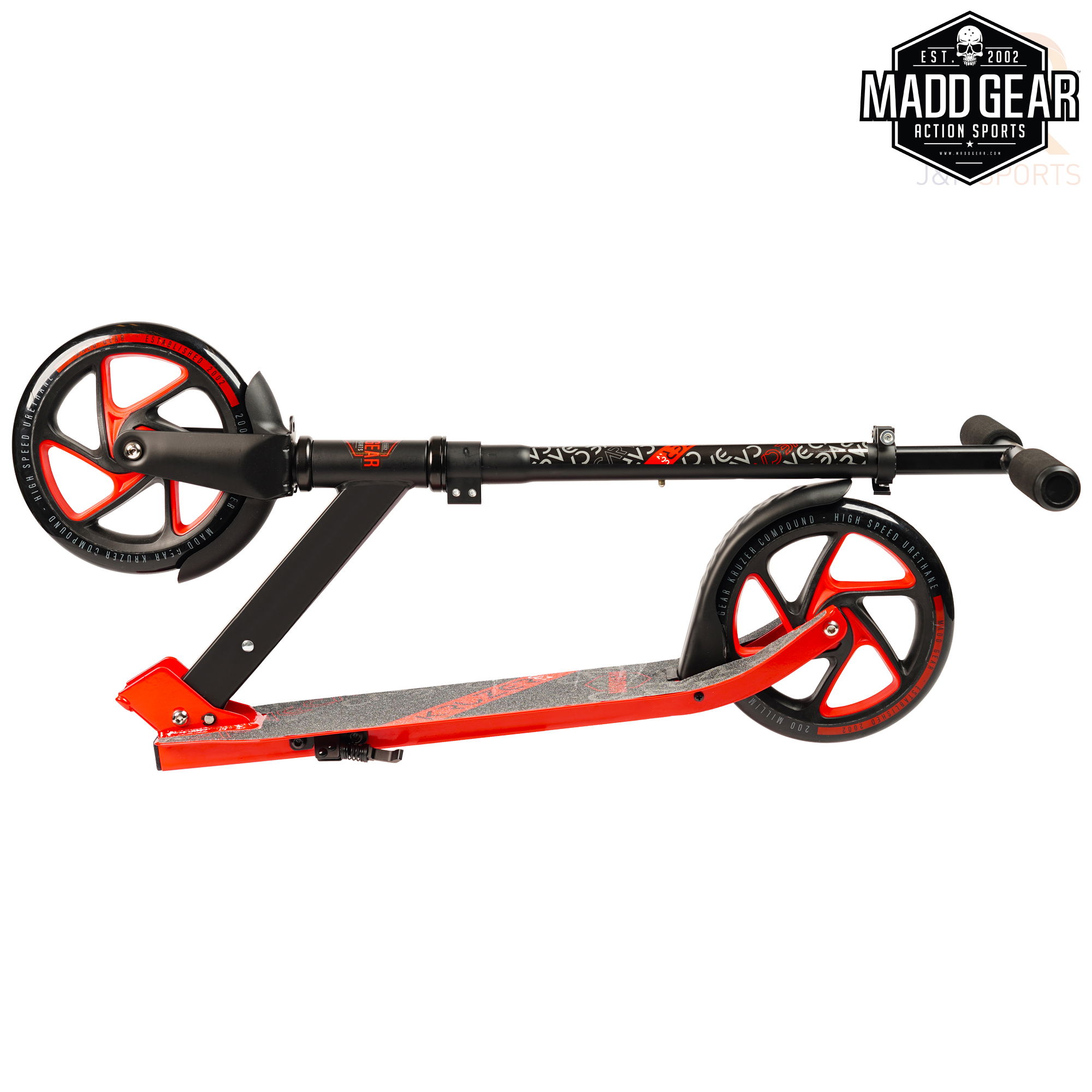 Madd Gear CARVE Kruzer 200 - Black Red - Folded 1 - MGP207-578