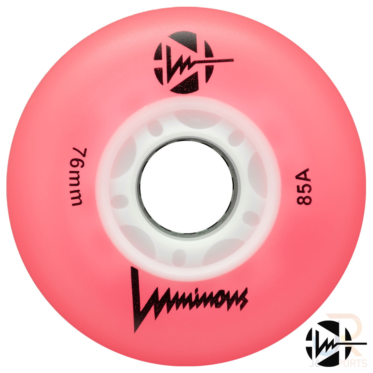 LUMINOUS LED INLINE WHEEL - PINK - 76mm/85a (UNIT)