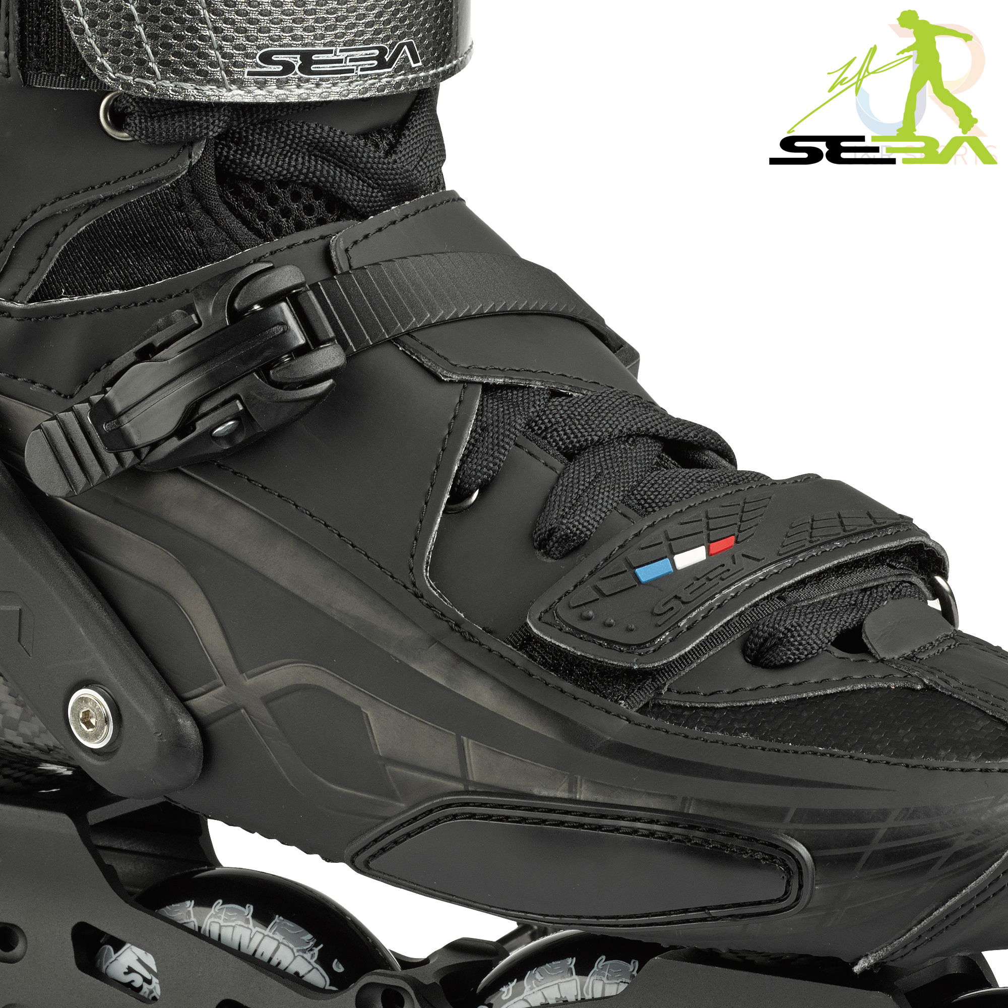 Seba Trix 80 - Black Black - Buckle Detail - SSK-TRX8001