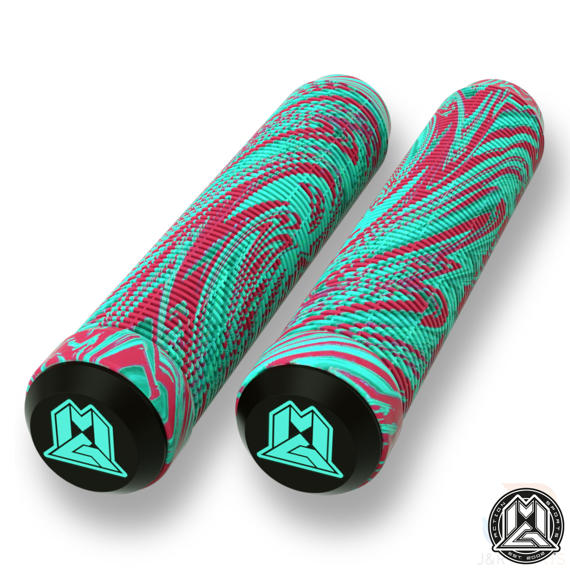 MGP 180mm Grind Grips - Swirls - Teal Red - MGP207-493