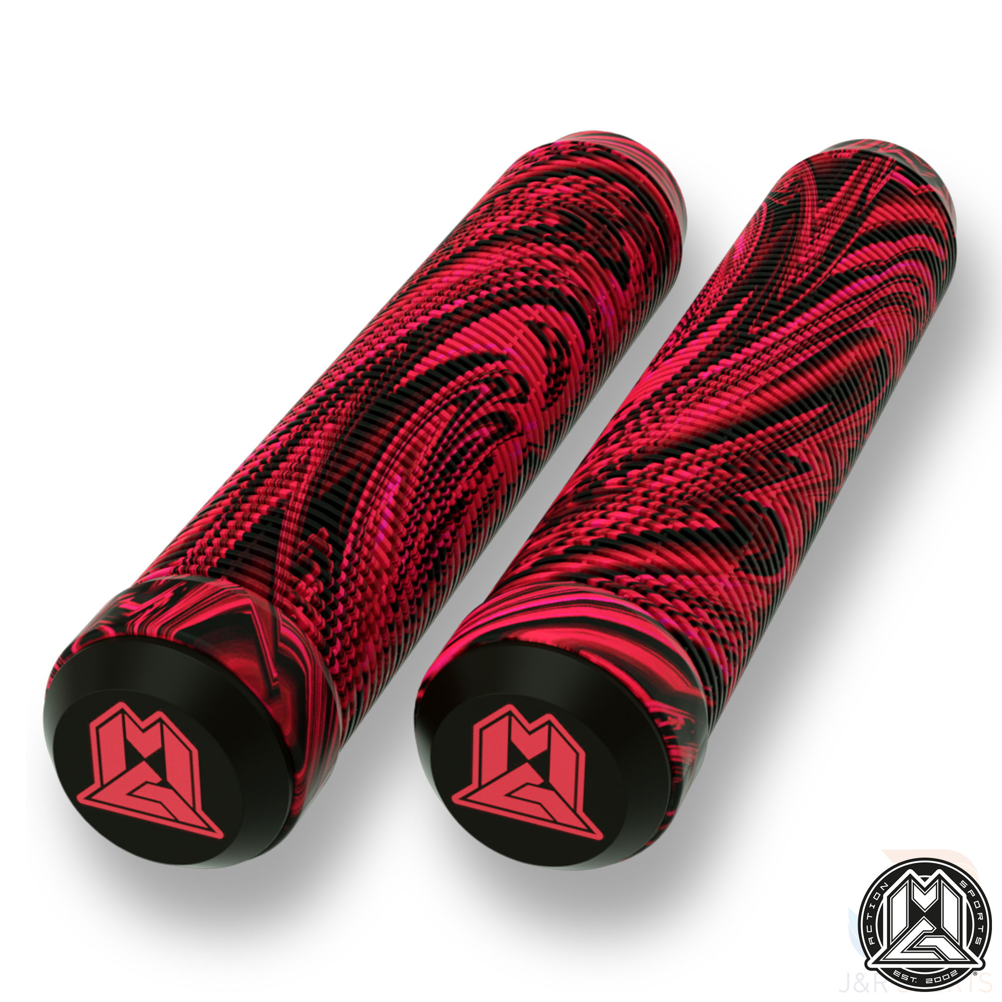 MGP 180mm Grind Grips - Swirls - Red Black - MGP207-491