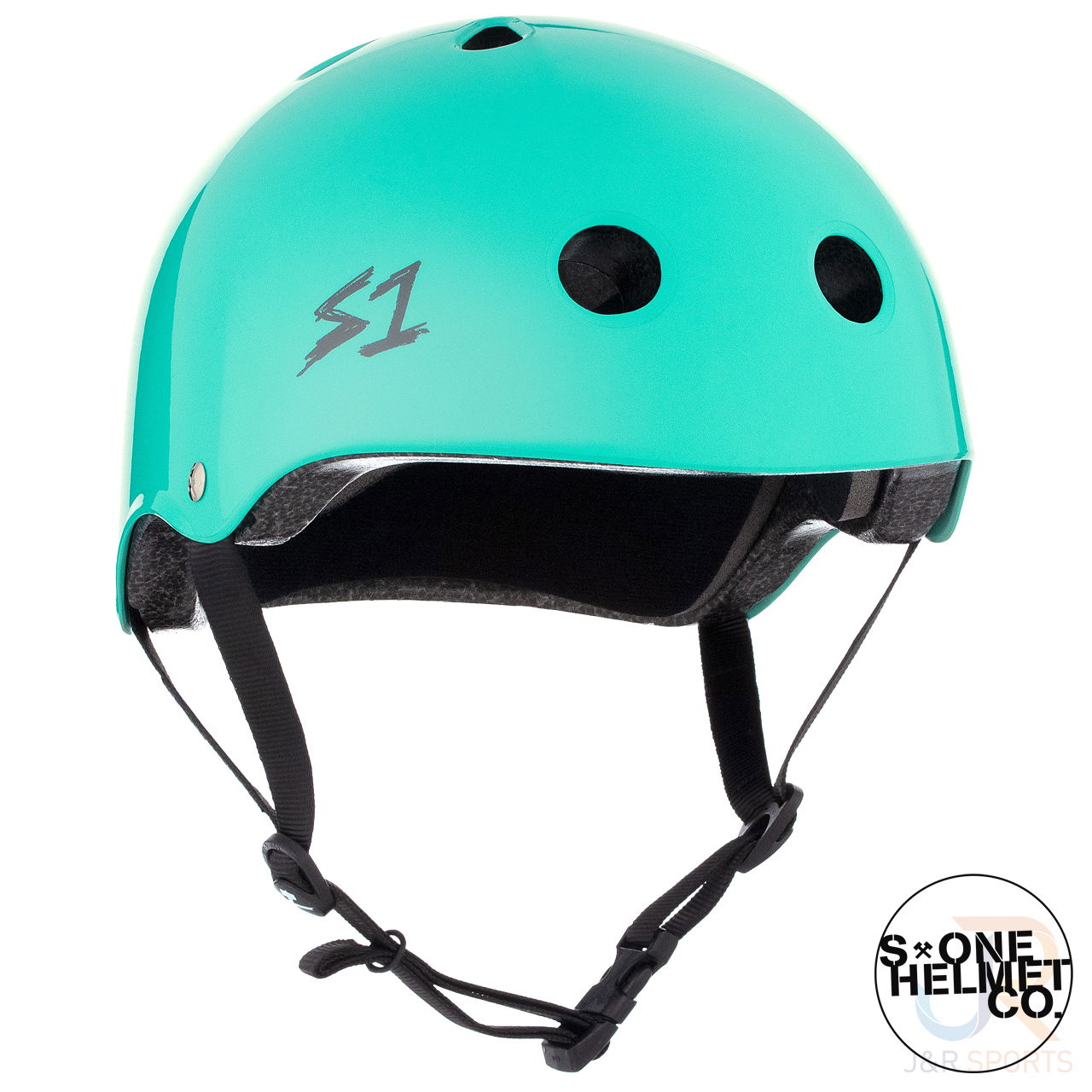 S1 LIFER Helmet - Lagoon Gloss - Angled - SHLIBLG