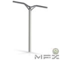 MFX Aero Aluminium scooter Bars - Silver Matt - Angled inc Shadow - 205-102