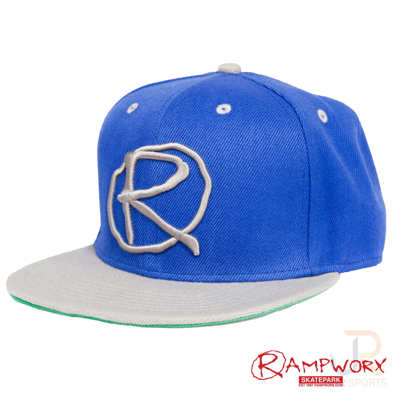 Rampworx SnapBacks LE97_4 - Blue Blue Grey - Angled - RXSBRW24