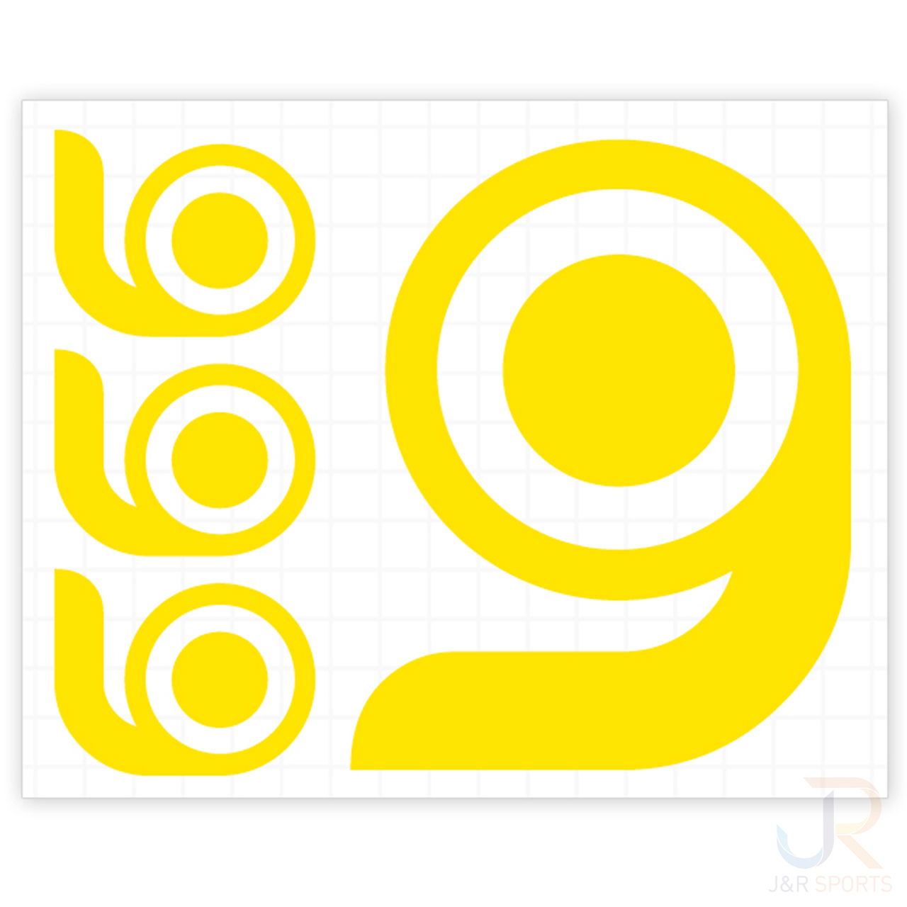 Orangatang G Sticker 4 Sheet - Yellow - LCSSPOR104