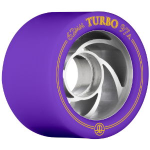 ROLLERBONES - TURBO ALU HUB WHEEL PURPLE (8) - 62mm/97a