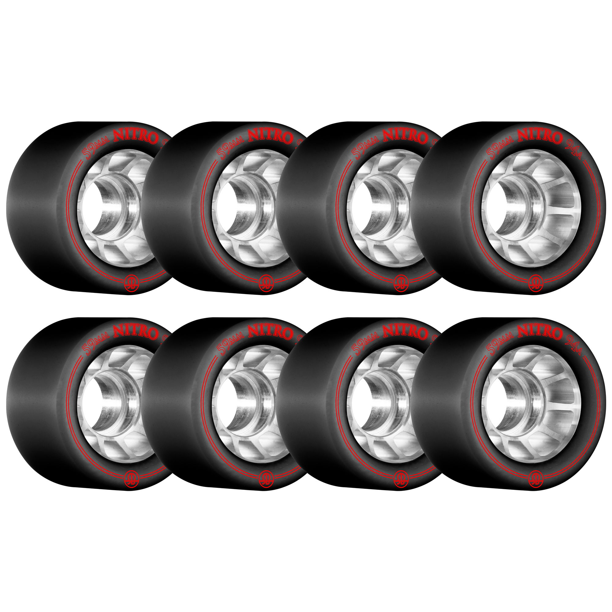 ROLLERBONES - NITRO SPEED WHEEL BLACK (8) - 59mm/94a