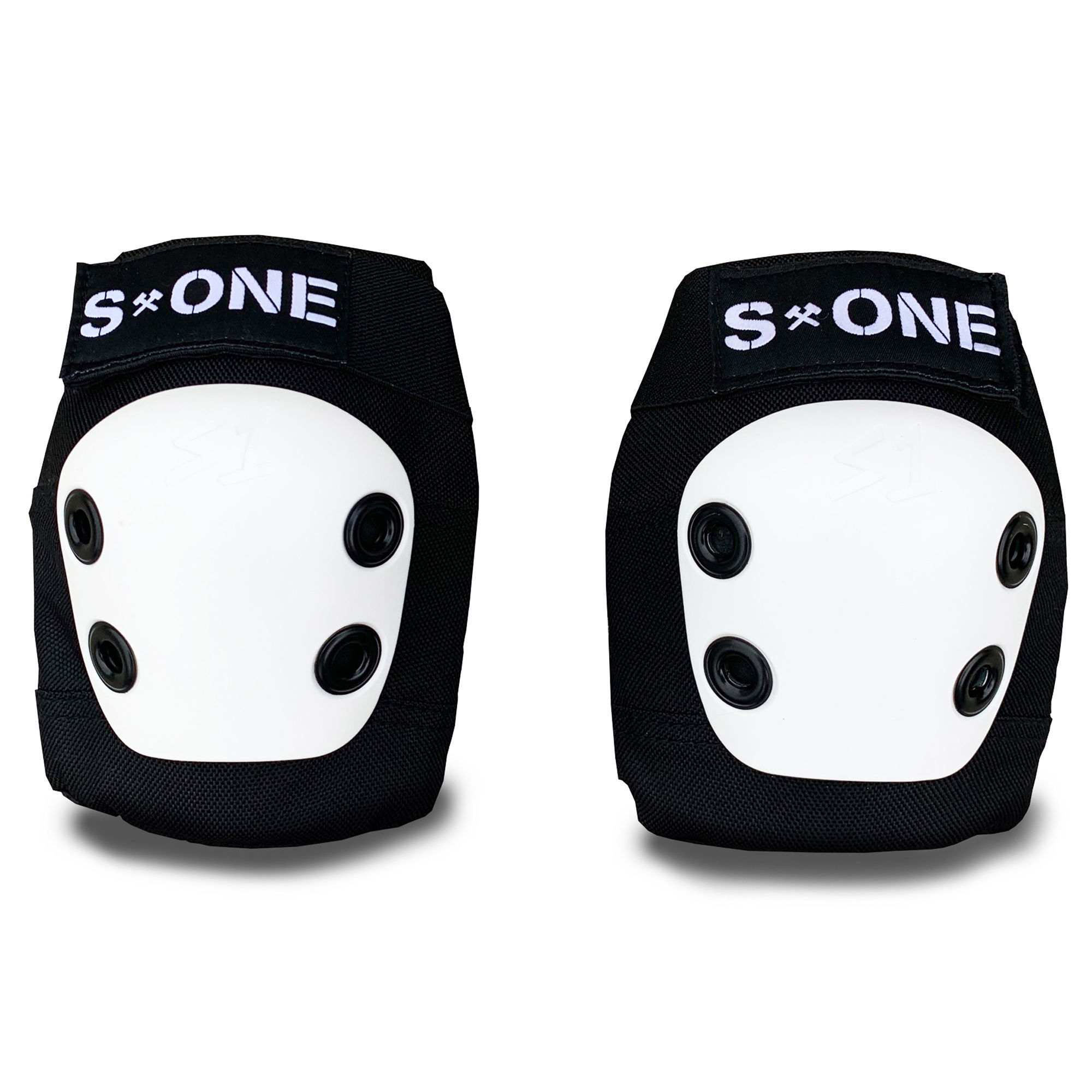 S1 ELBOW PADS - BLACK/WHITE - MEDIUM