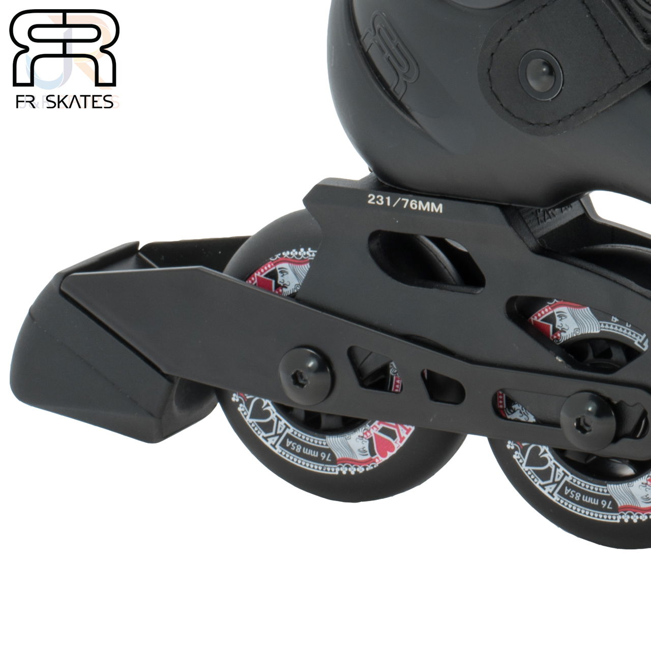 FR Skates - FR Junior - Black - Brake Detail - FRSKFRJBK