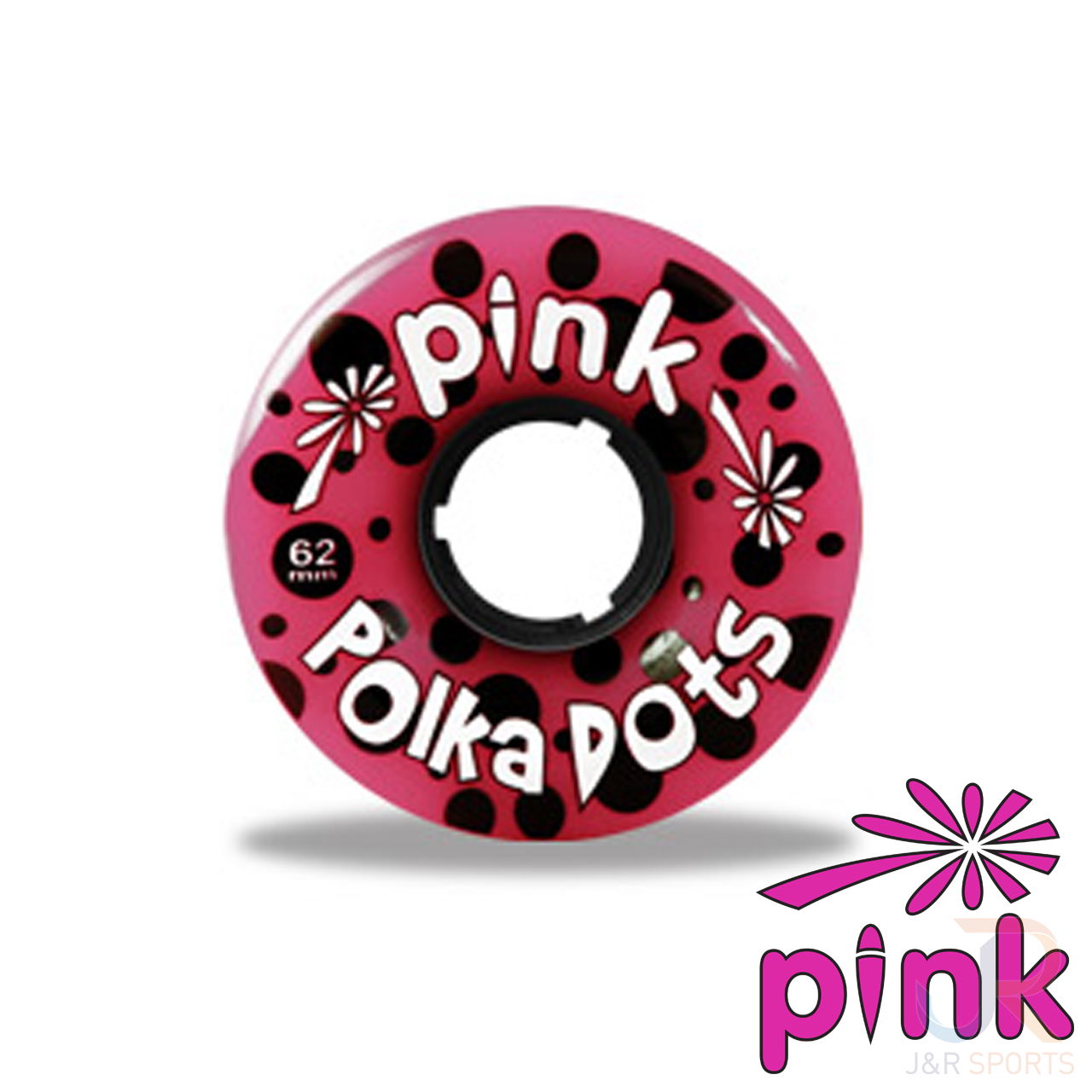 Pink Classic PolkaDots 62mm 78a Single