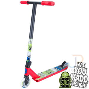 Madd Kick Nuked Pro - Red Lime - Angled - MGP205-712