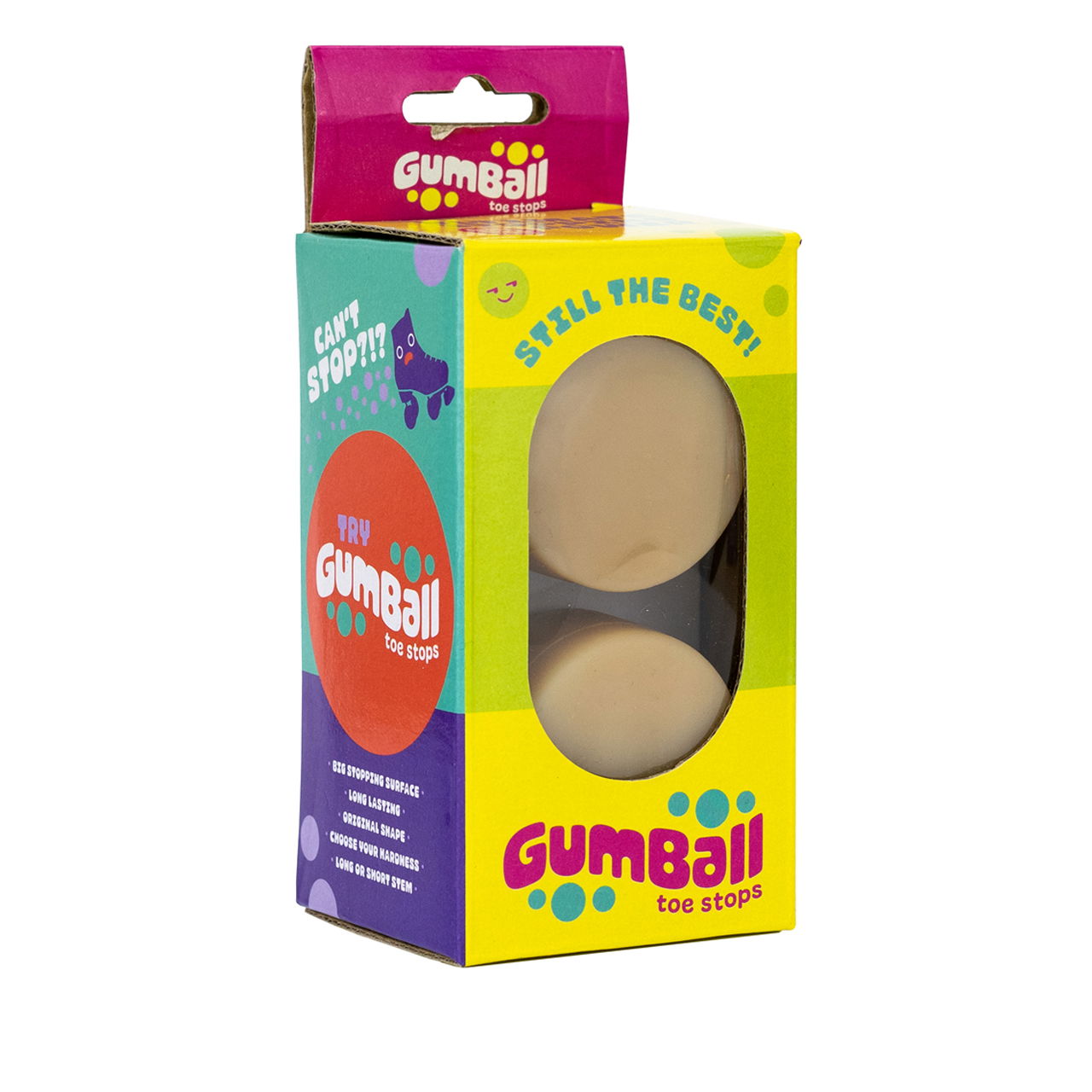 GUMBALL TOE STOP V2.0 - NATURAL - LONG 30mm