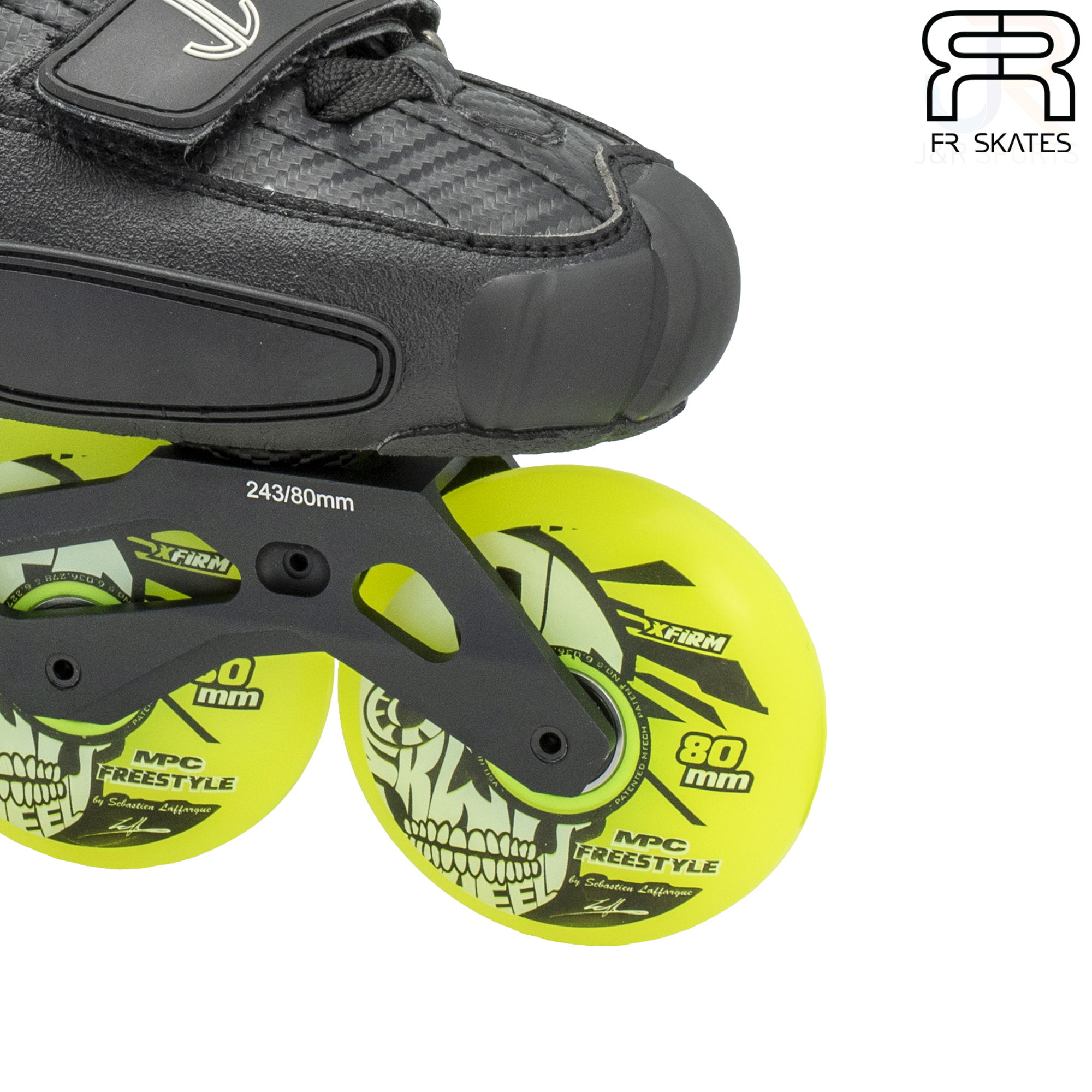 FR Skates - SL 80 - Black - Wheel Detail - FRSKSL80BK