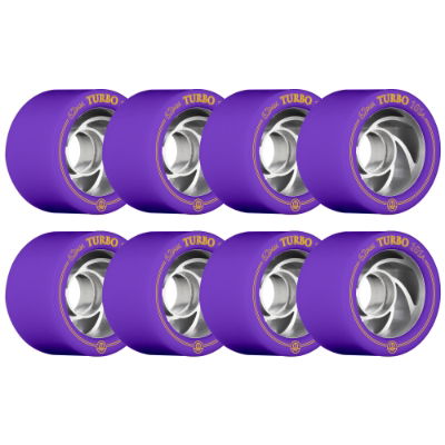 ROLLERBONES - TURBO ALU HUB WHEEL PURPLE (8) - 62mm/101a